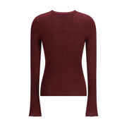 Cruna Bordeaux Wool Sweatshirt