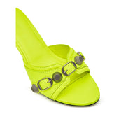 Balenciaga Yellow Leather Mules