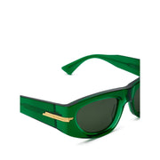Bottega Veneta Green Acetate Sunglasses