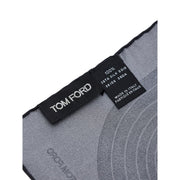 Tom Ford Gray Silk Pocket Square