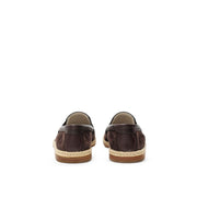 Dolce & Gabbana Brown Suede Leather Espadrilles