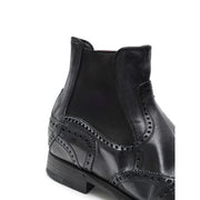 Dolce & Gabbana Black Leather Chelsea Boots