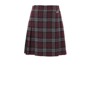 Dolce & Gabbana Bordeaux Wool Mini Skirt