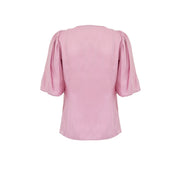 Ganni Pink Satin Tank Tops