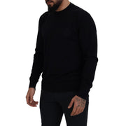 Dolce & Gabbana Black Virgin Wool Sweatshirt