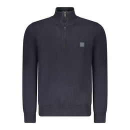 Hugo Boss Blue Cotton Men Sweater