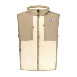 K-WAY Beige Polyamide Men Jacket