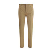 PT Torino Brown Cotton Casual Pants