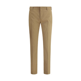PT Torino Brown Cotton Casual Pants