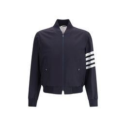 Thom Browne Blue Wool Bomber