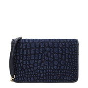 Tom Ford Blue Fabric Clutch Bag