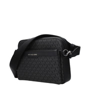 Michael Kors Black Fabric Crossbody Bag