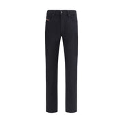 Diesel Black Cotton Slim Fit Jeans