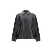 Diesel Black Polyester Biker Jacket