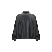 Diesel Black Polyester Biker Jacket