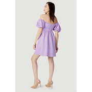 Aniye By Purple Polyester Short Dress