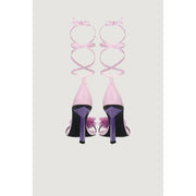 Aniye By Purple Leather High Heel Pumps