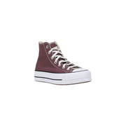 Converse Purple Fabric Platform Sneakers