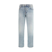 Diesel Blue Cotton Tapered Jeans