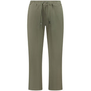 K-WAY Green Cotton Men Trouser