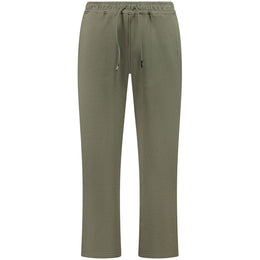 K-WAY Green Cotton Men Trouser