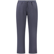 K-WAY Blue Cotton Men Trouser