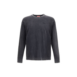 Diesel Gray Cotton Sweatshirt
