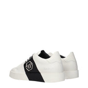 Philipp Plein White Leather Sneakers
