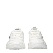 Philipp Plein White Fabric Chunky Sneakers