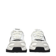 Philipp Plein White Fabric Chunky Sneakers