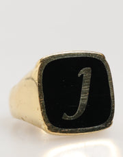 Dolce & Gabbana Gold-Tone Real Brass Black Enamel 