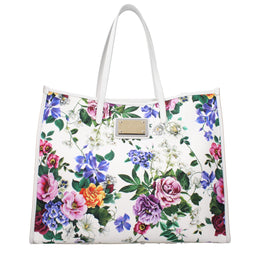 Dolce & Gabbana White Fabric Shoulder Bag
