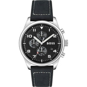 Hugo Boss Black Leather Dress Watch