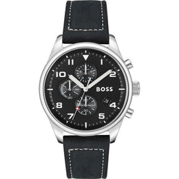 Hugo Boss Black Leather Dress Watch