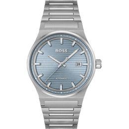 Hugo Boss Gray Stainless Steel Dress Watch