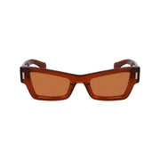 Ferragamo Brown Acetate Sunglasses
