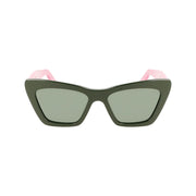Ferragamo Green Acetate Sunglasses