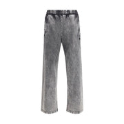 Diesel Gray Cotton Casual Pants