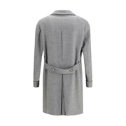 Gi Capri Gray Fleece Wool Coat