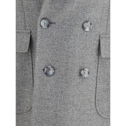 Gi Capri Gray Fleece Wool Coat