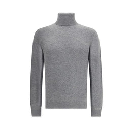 Aragona Cashmere Gray Merino Wool Turtleneck