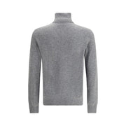 Aragona Cashmere Gray Merino Wool Turtleneck