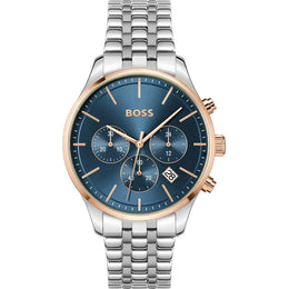 Hugo Boss Gray Stainless Steel Dress Watch