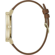 Furla Brown Leather Dress Watch