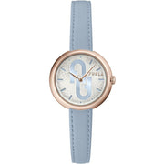 Furla Blue Leather Dress Watch