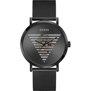 Guess Black Stainless Steel Dress Watch