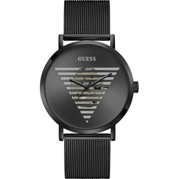 Guess Black Stainless Steel Dress Watch