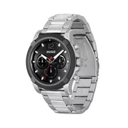 Hugo Boss Gray Stainless Steel Dress Watch