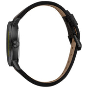 Just Cavalli Black Leather Dress Watch