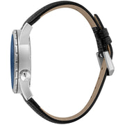 Just Cavalli Black Leather Dress Watch